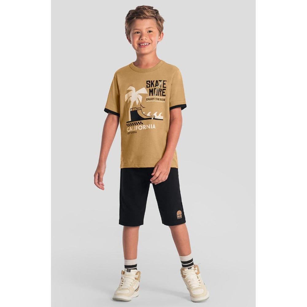 Conjunto infantil menino de skate Brandili