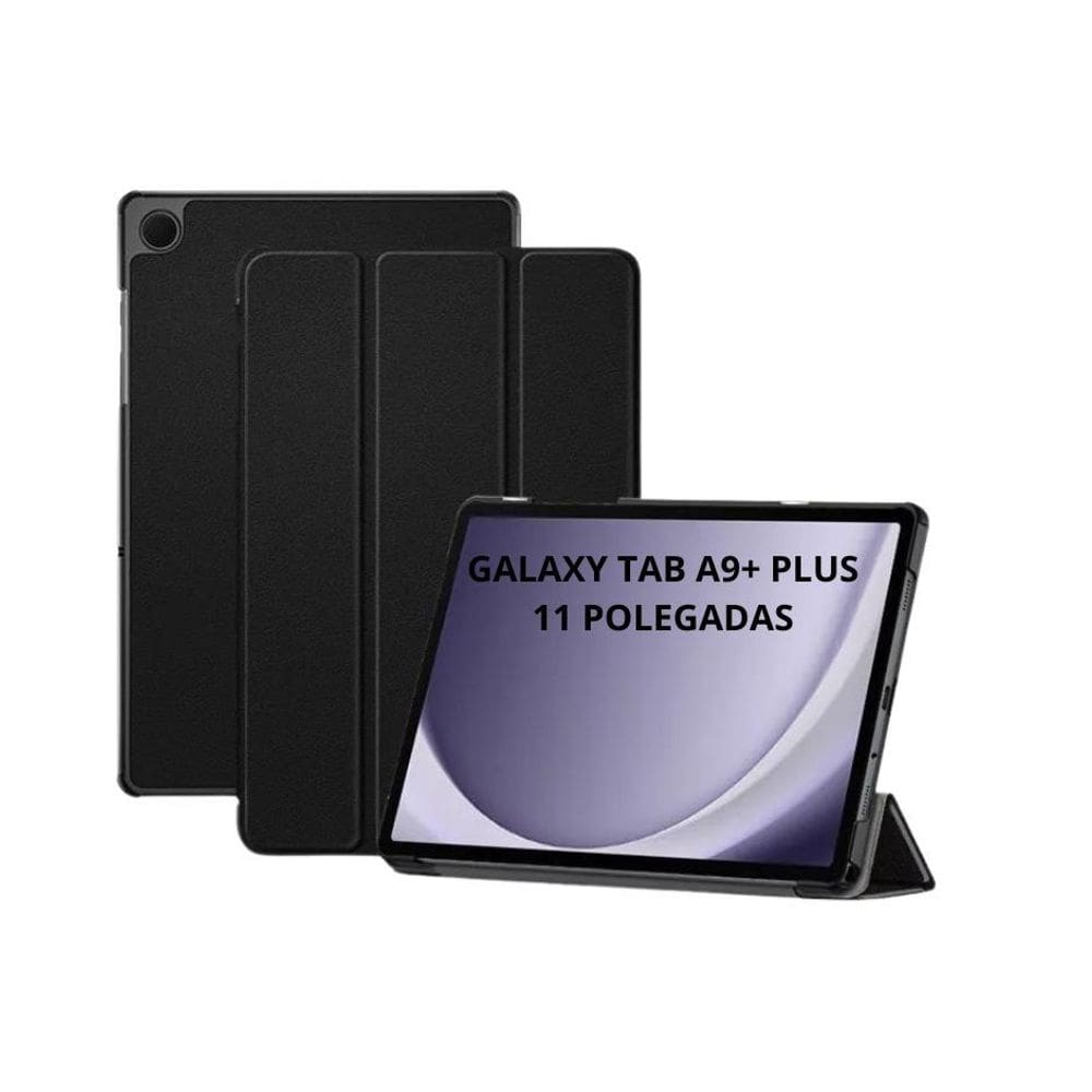 Capa Smart Cover + Película Vidro Galaxy Tab A9+ Plus 11 Pol