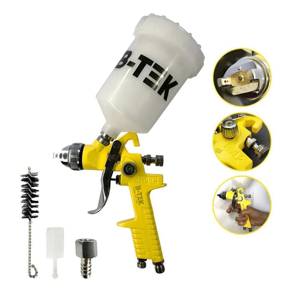 2X Pistola Pintura Automotiva Profissional Hvlp Bico 1.4 600