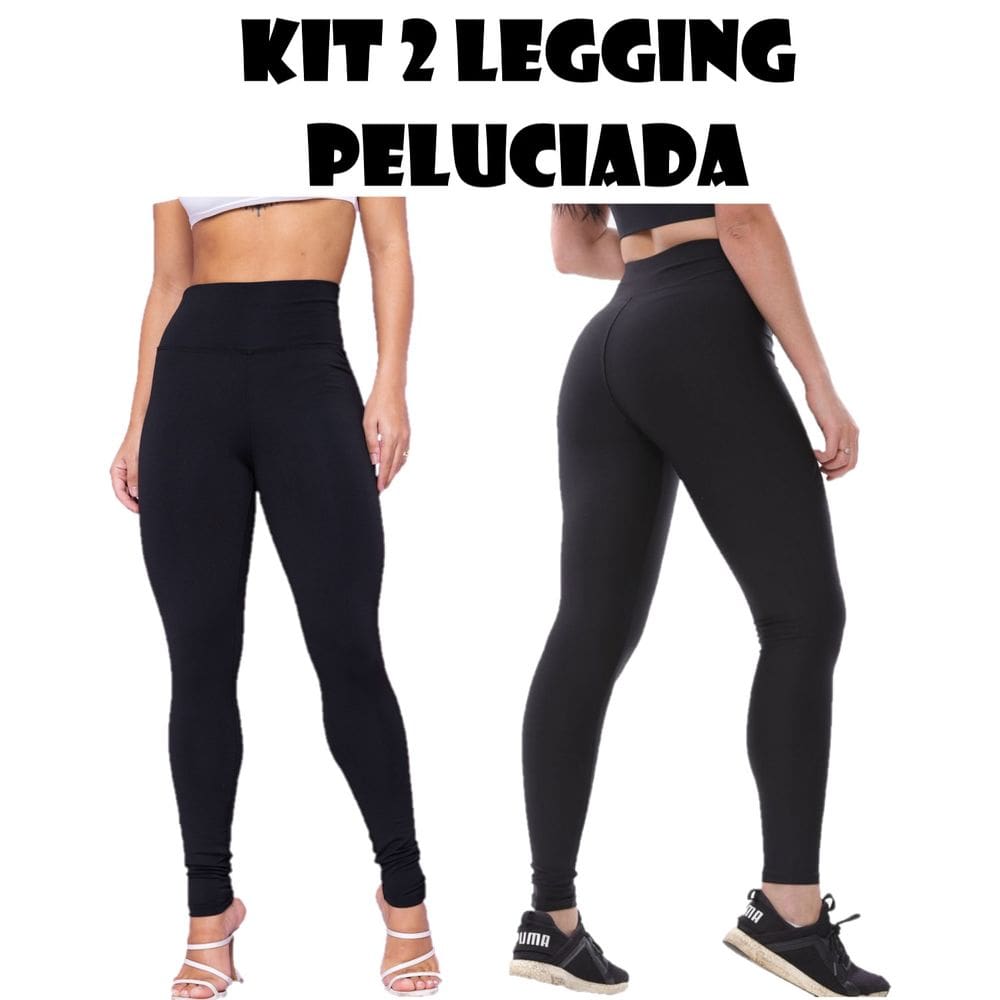 Kit Com 2 Legging Peluciada Inverno- Legg Térmica Flanelada