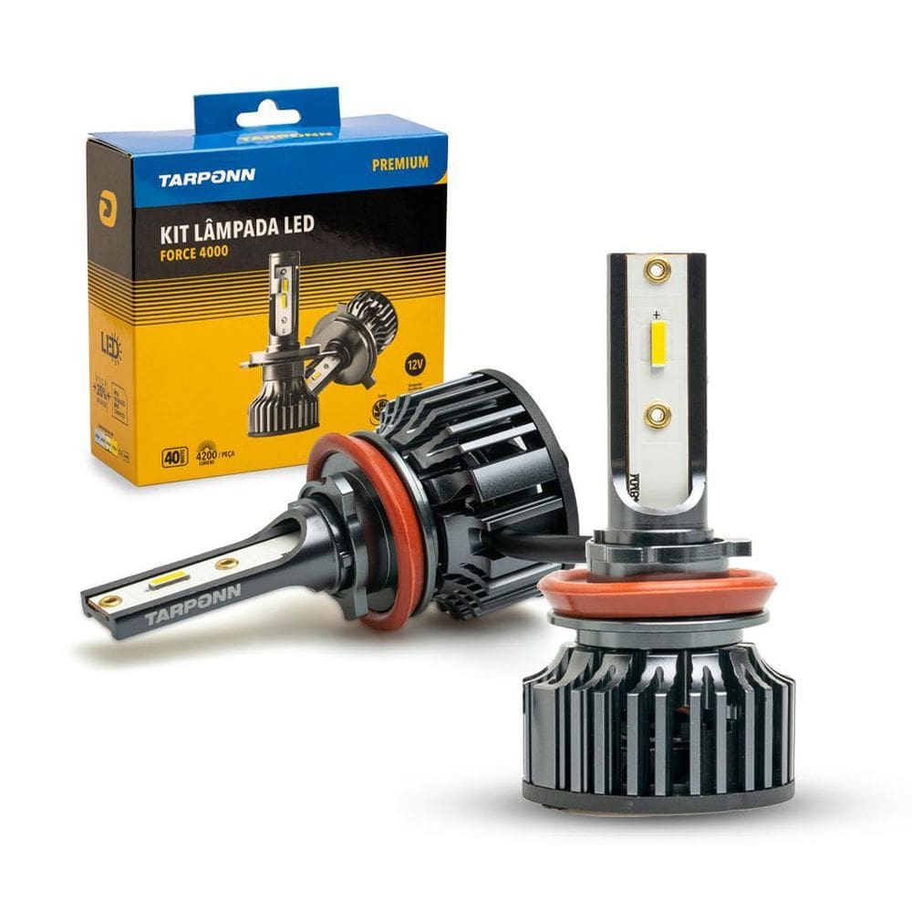Kit Lâmpada Led Force Premium 4K 8.400 Lms H8/H9/H11/H16-A