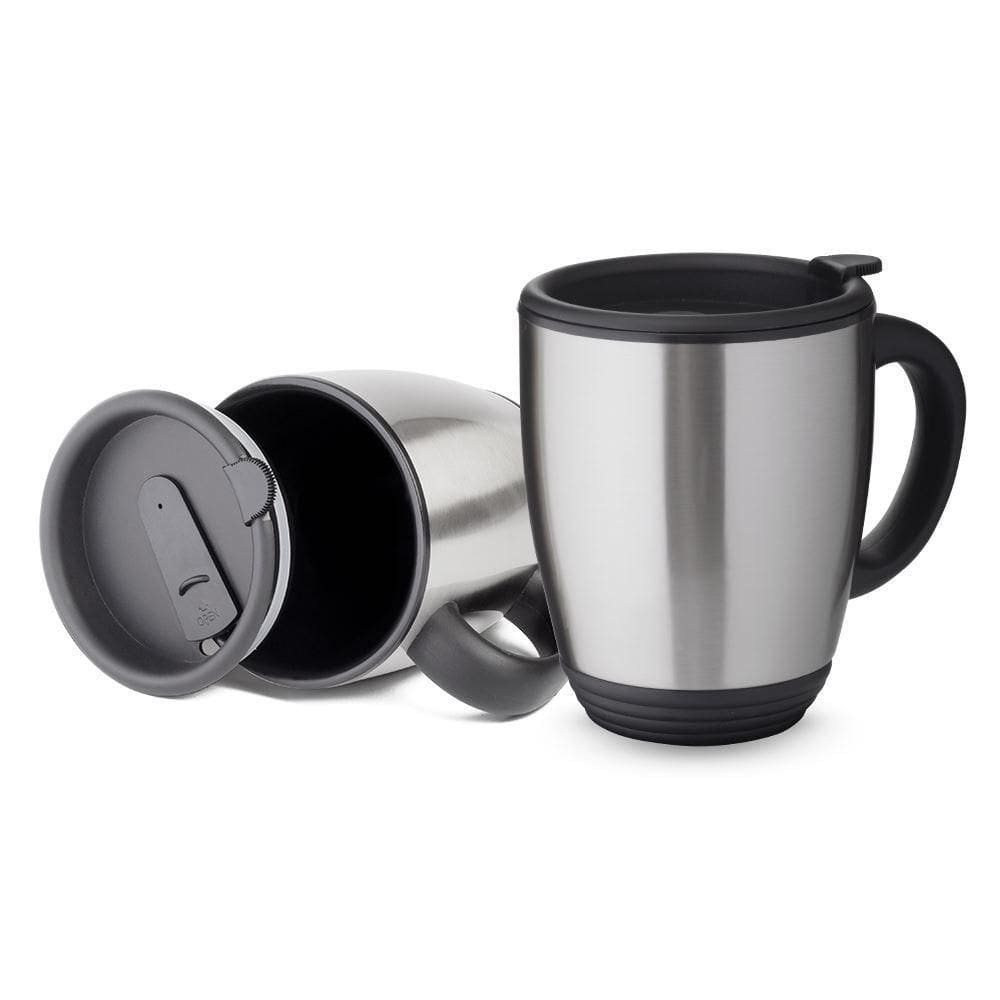 Caneca Térmica Em Aço Inox De 450ml Com Tampa Hermética