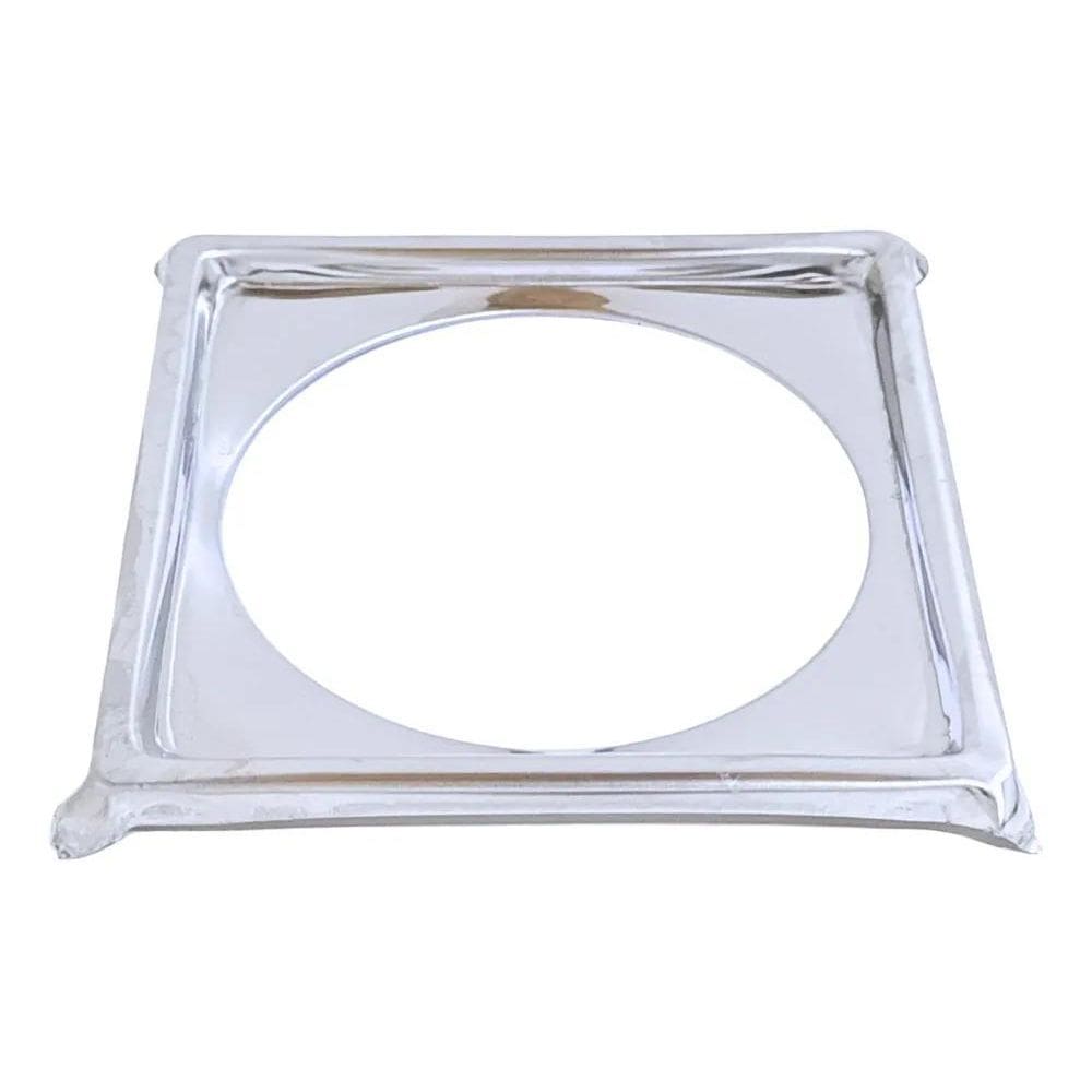 2X Porta Grelha Ralo Click 10X10 Suporte Cromado Inox