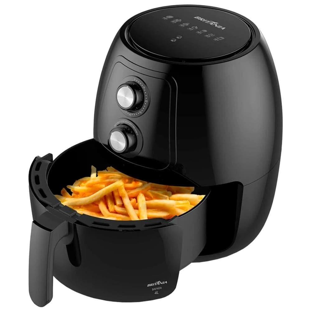 Fritadeira Air Fryer Britânia 4L 1500w Baf40a 63801125 Preto 110V
