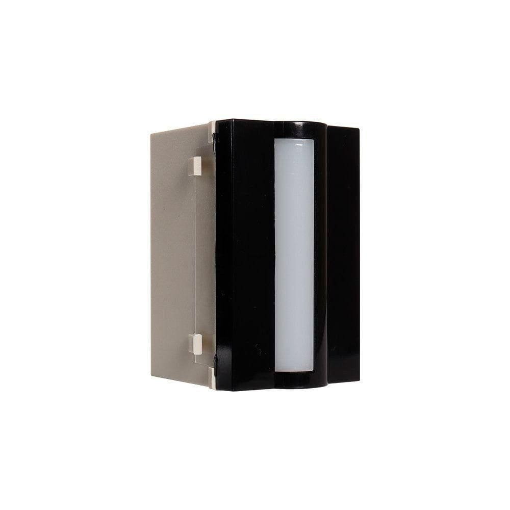 Módulo Balizador Horizontal Margirius Sleek Bivolt Preto 3000K Luz Amarela
