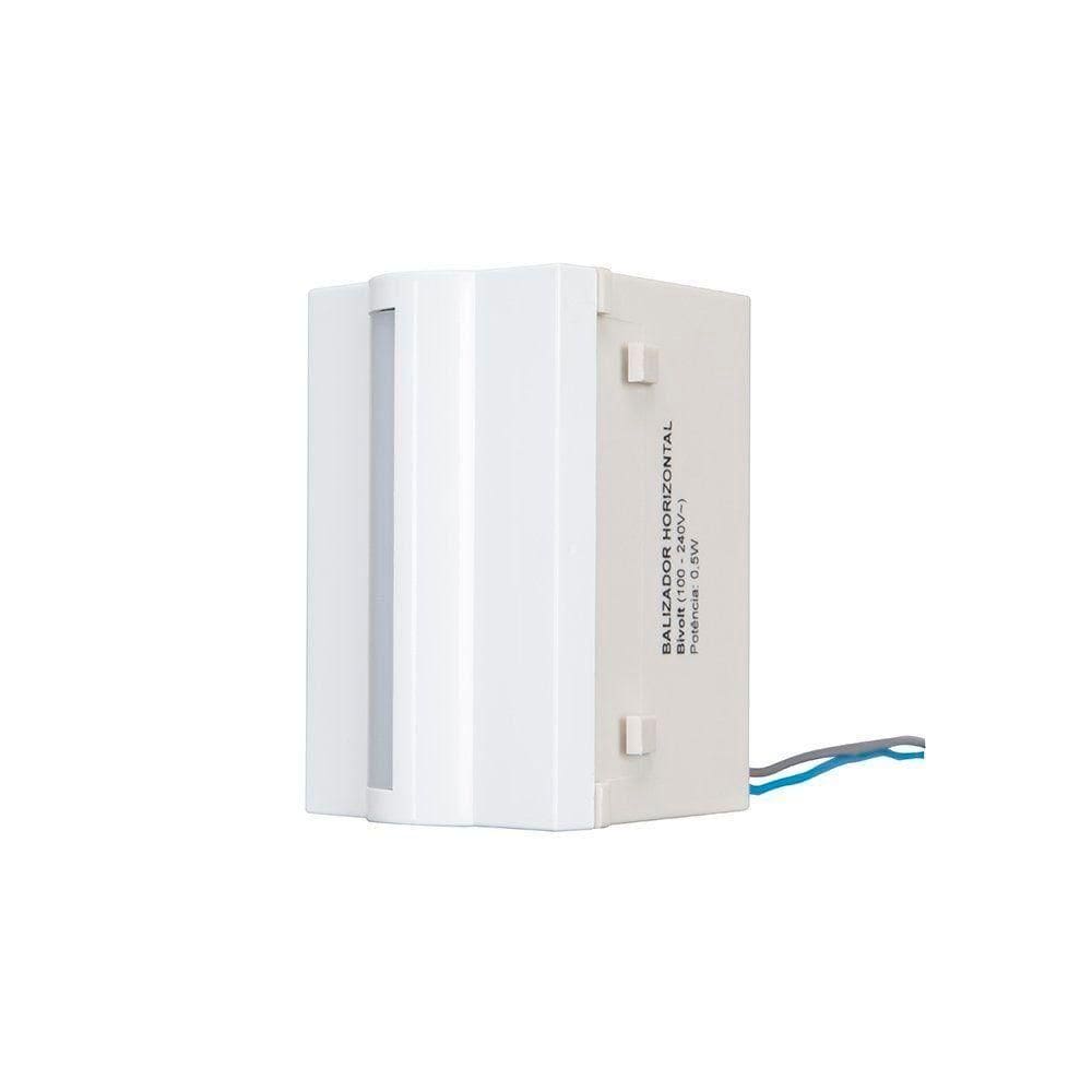 Módulo Balizador Horizontal Margirius Sleek Bivolt Branco 3000K Luz Amarela