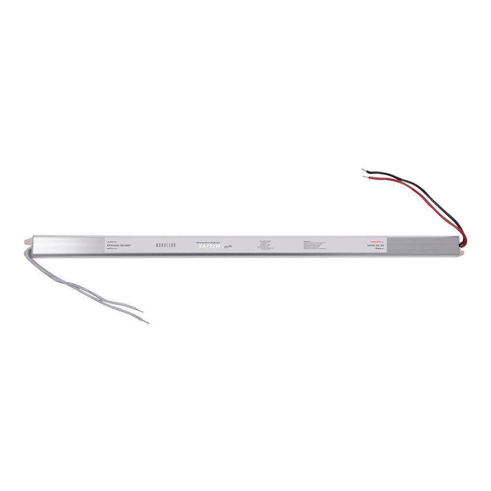 Fonte Slim Para Fita Led Nordecor 24v 3a - 72w Bivolt única