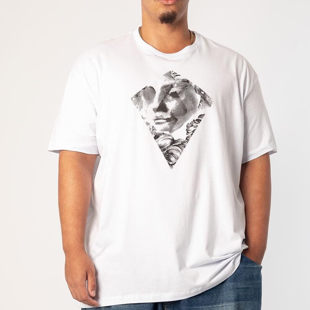 Camiseta MCD Oversized Pipa Deusa SM26 Masculina Branco