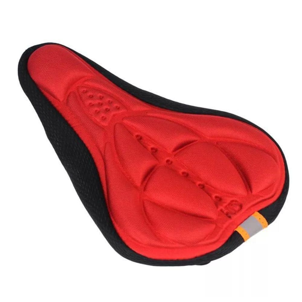 Almofada Assento Bicicleta Estrada 28.50x17.50cm Vermelha