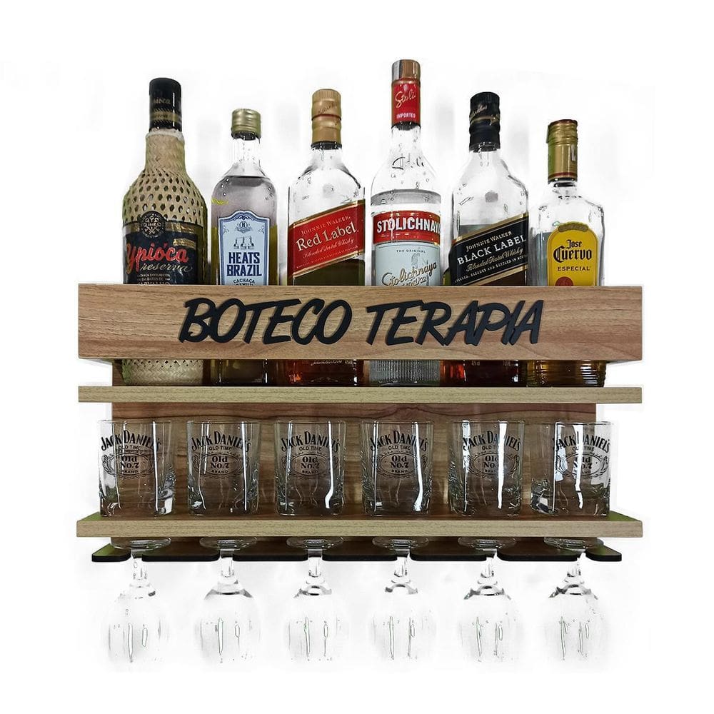 Barzinho De Parede Para Whisky Cerveja Gin Boteco Terapia Ng