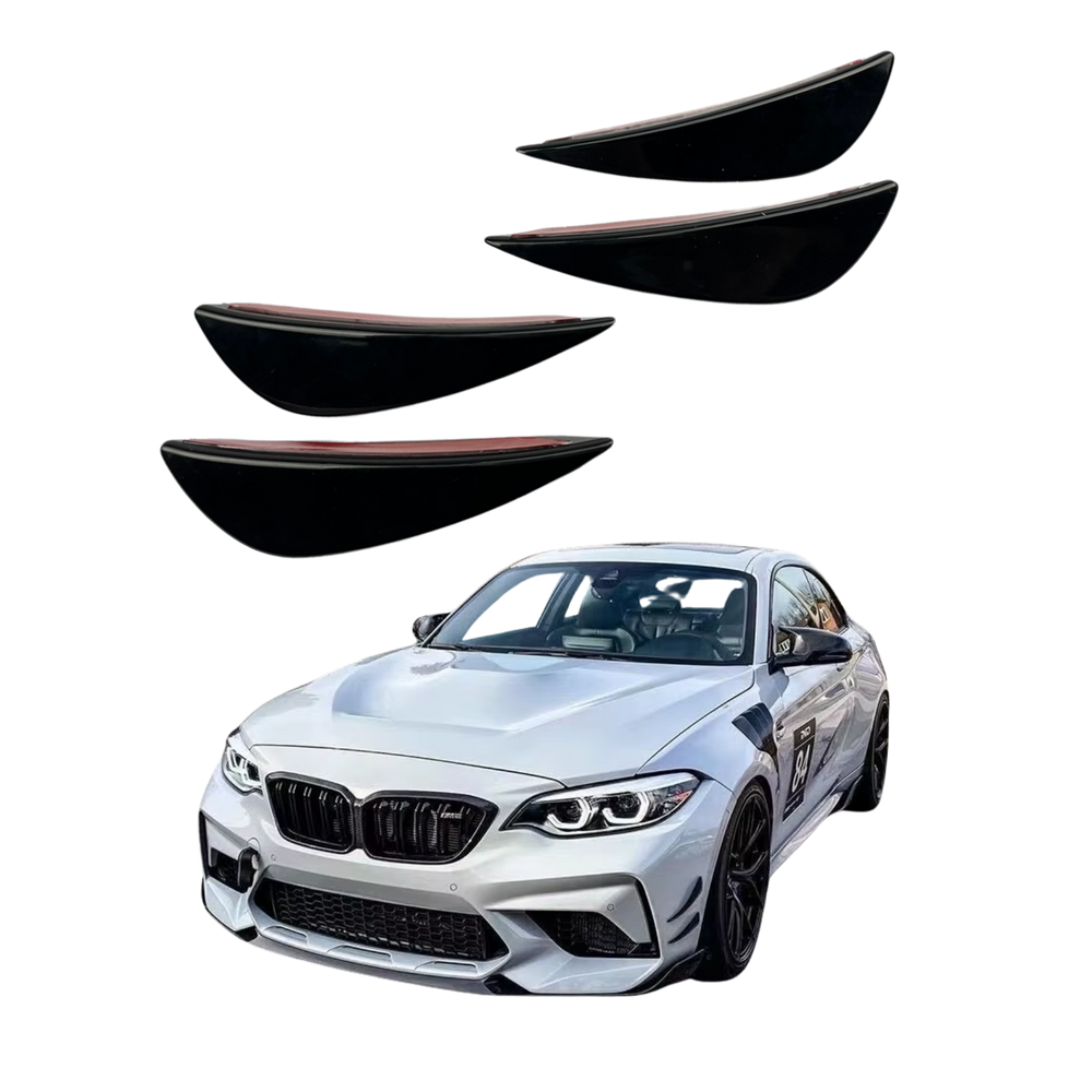 Bumper Adesivo Spoiler Lateral Universal Preto Volkswagen GM