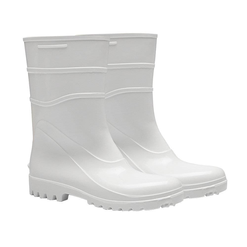 Bota Pvc Bracol Branca Ca37456 Cano Curto Sem Forro 41