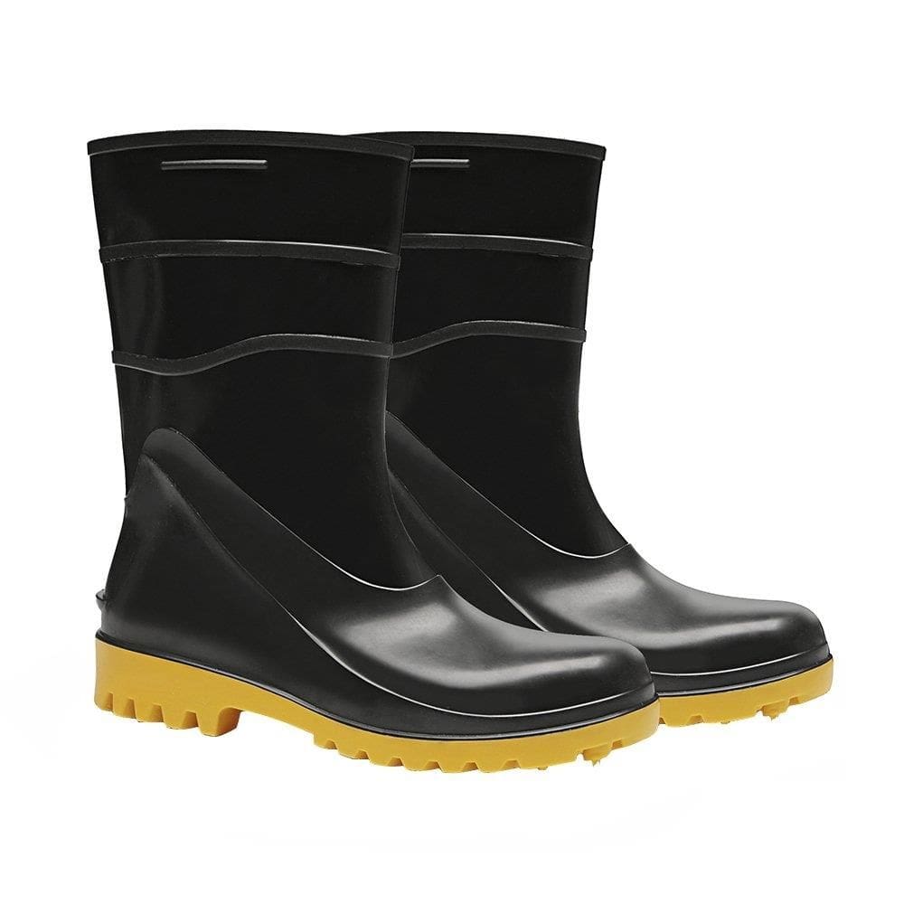 Bota Pvc Bracol Preta Sola.Am.Ca37456 Cano Curto S/For.43