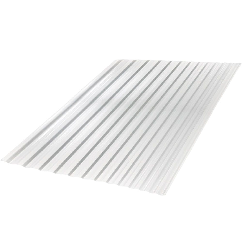 Telha Grega Cristal Transparente Policarbonato 2,44x0,99 Metros - C460800L - AJOVER