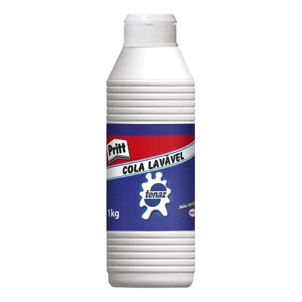 2X Cola Branca Tenaz Pritt Artesanato Líquida Lavável 1 Kg