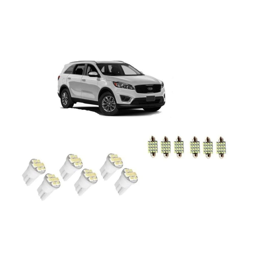 Kit Led Pingo Kia Sorento Farolete Placa Teto Ré Blue Lion
