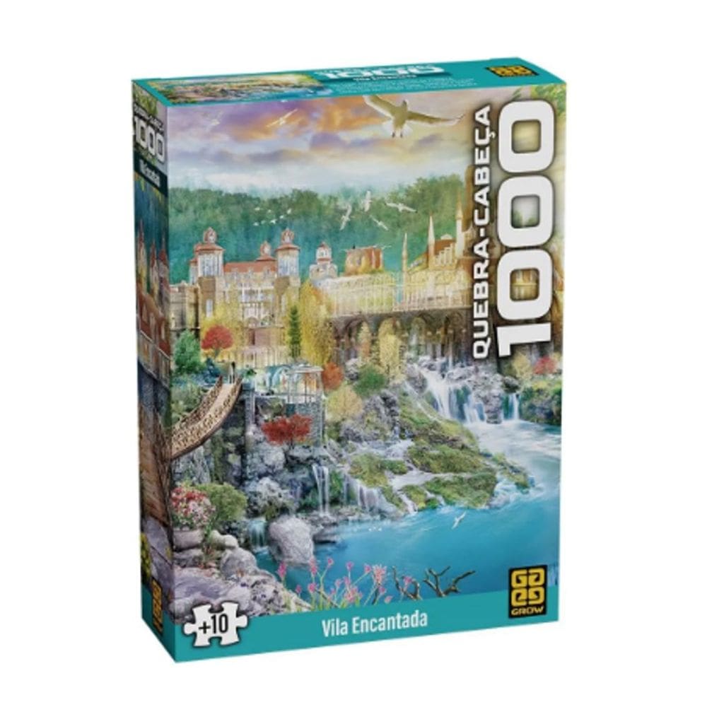 Quebra-cabeça 1000 peças Vila Encantada - Grow
