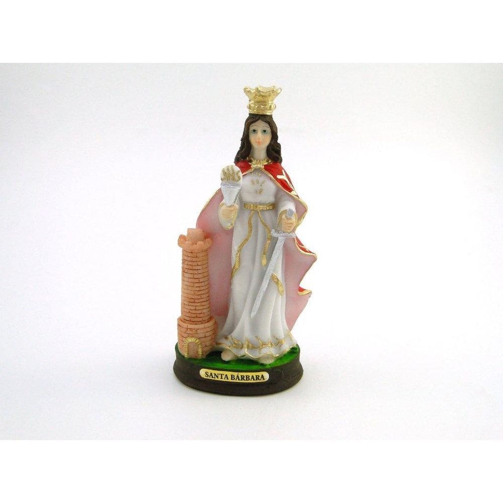 Imagem Santa Bárbara Resina 15 Cm
