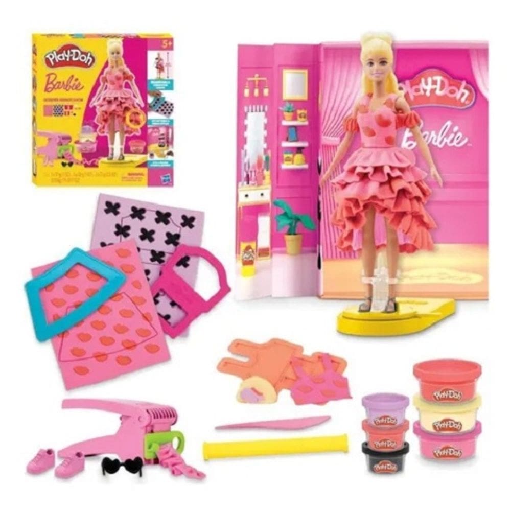 Play Doh Barbie Designer Fashin Show - Desfile De Moda – Com Boneca 30 Cm - Hasbro