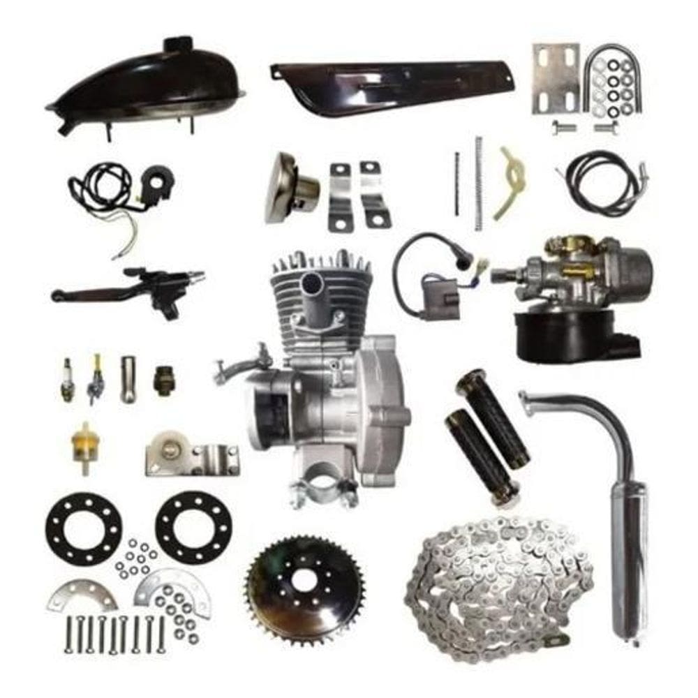 Motor Bicicleta Motorizada Gasolina 80Cc 2T Completo