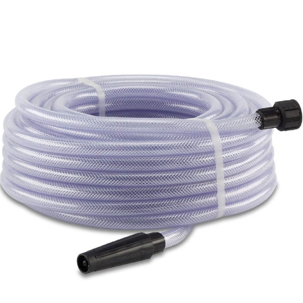 Mangueira Trançada Transparente com Engate e Esguicho 7/16” 20 Metros - 190400089 - FORCELINE