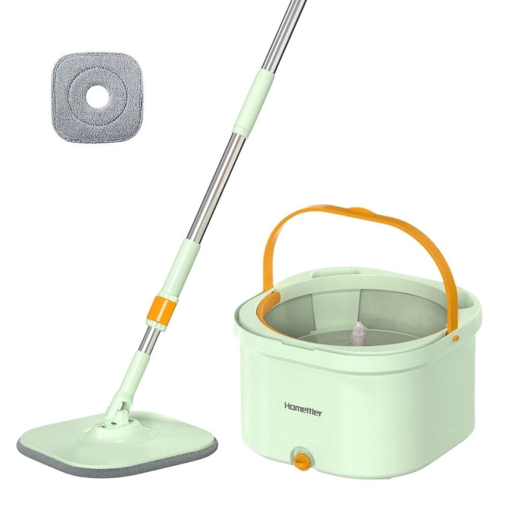 Esfregão Mop Giratório com Sistema Duplo Água Limpa e Suja