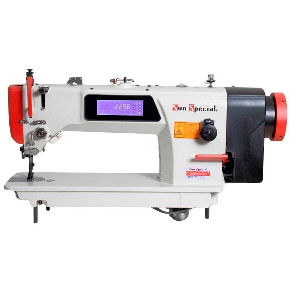 Máquina Costura Industrial Reta Eletrônica Transporte TriploSS0388S-D4-H-FT-QI 220V - Sun Special