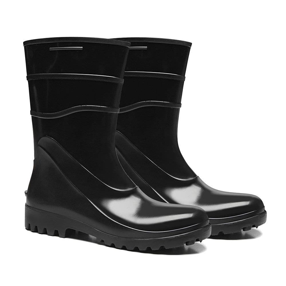 Bota PVC Bracol CA37456 Cano Curto Sem Forro Preta