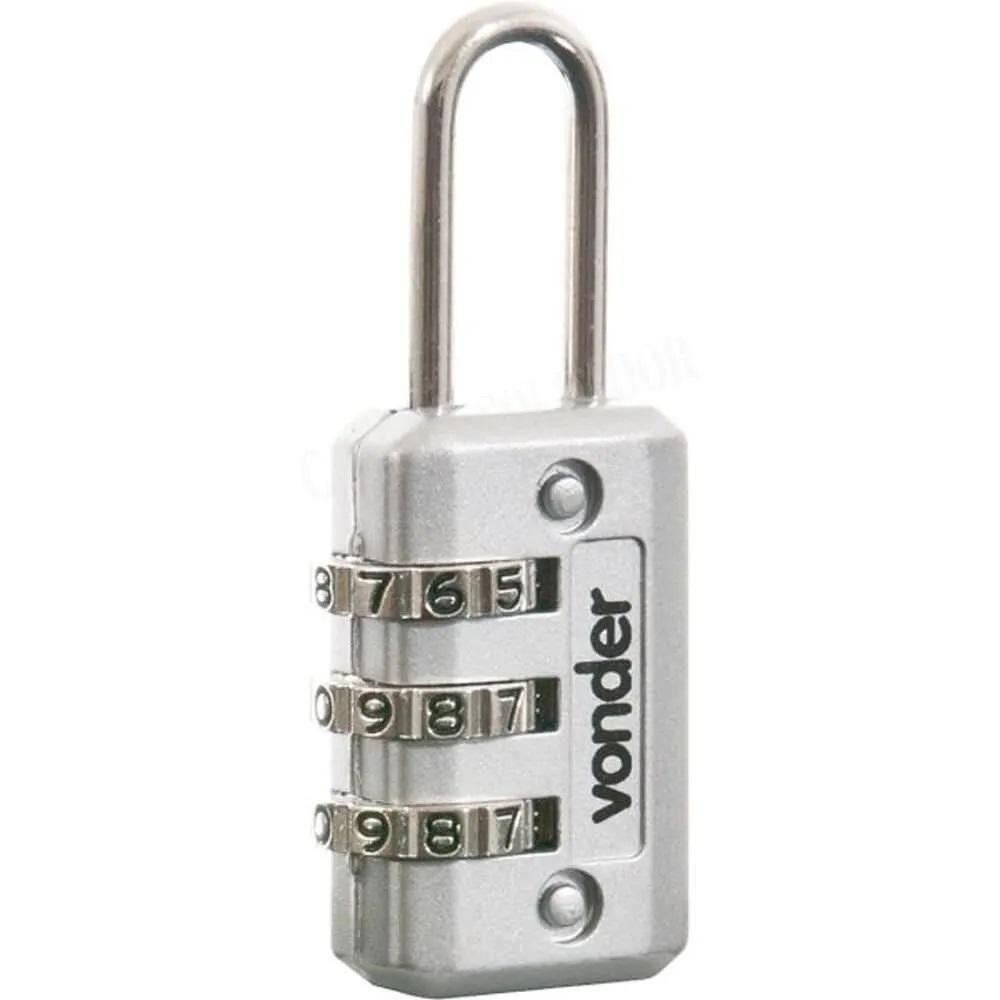 Cadeado Com Segredo - Vonder - Cinza
