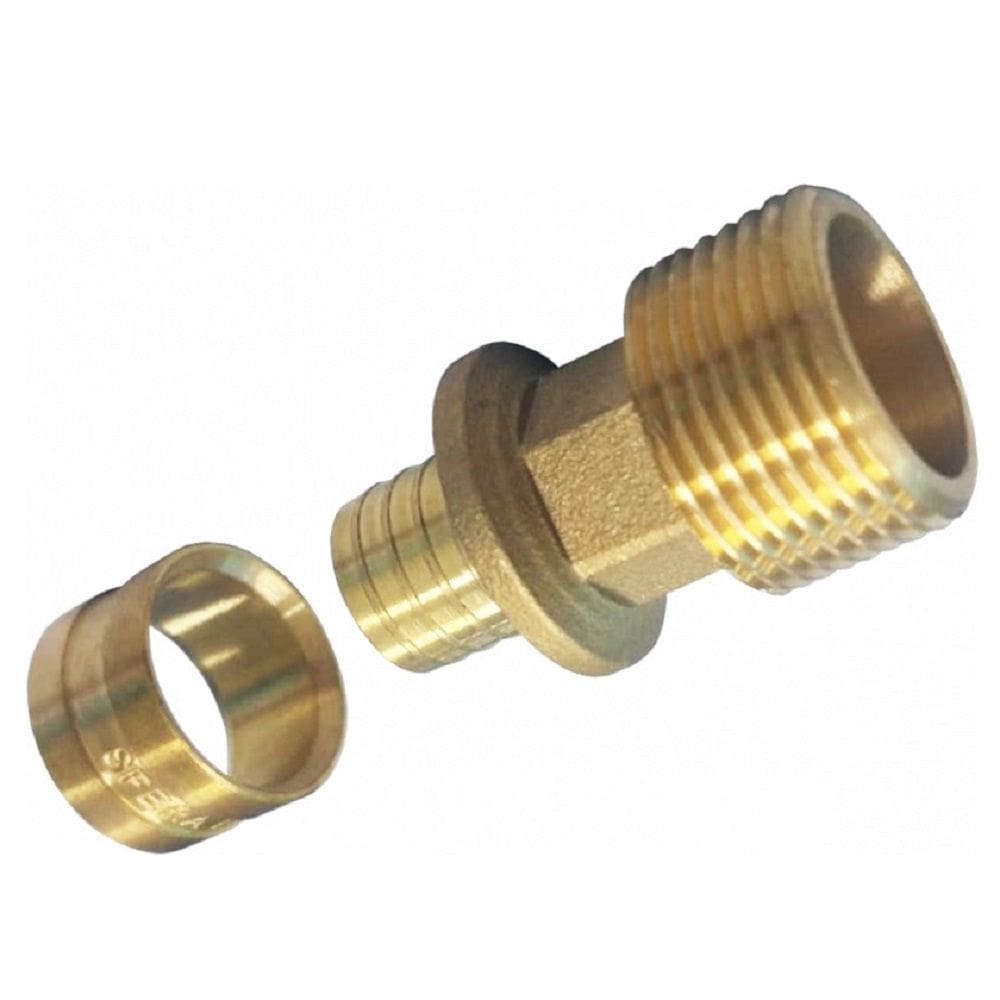 Conector Fixa Macho Longa PEX Água 20X3/4”Kit c/ 50-Emmeti