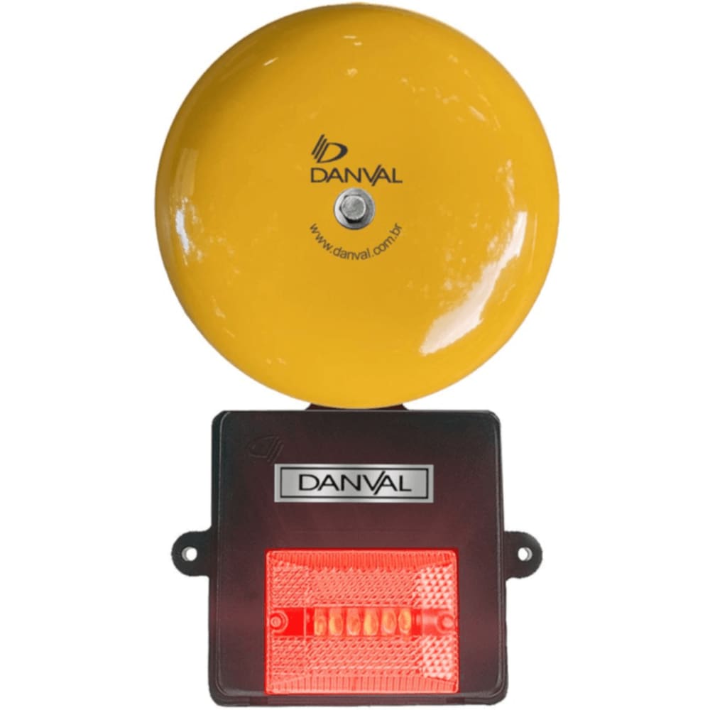 Campainha com Alarme de 6”” com Led com Batente Lateral 127 / 220 Volts - CA07.9 - DANVAL
