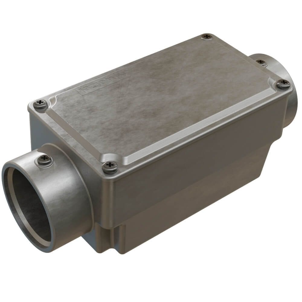 Caixa de Derivação Fixa Conduletzel sem Pintura Tipo C de 1.1/2”” com Tampa - E012020065 - WETZEL