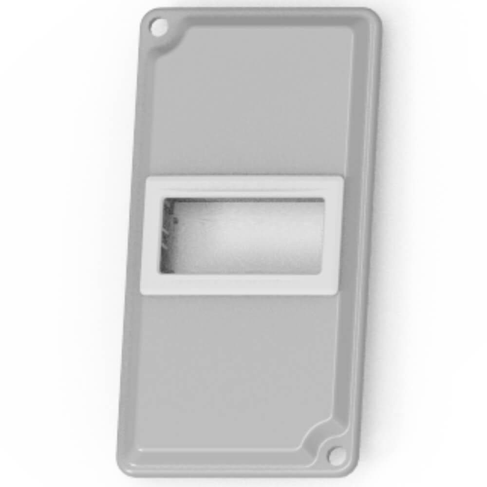 Tampa em Alumínio sem Pintura de 1”” com 1 Posto Horizontal - E011020692 - WETZEL