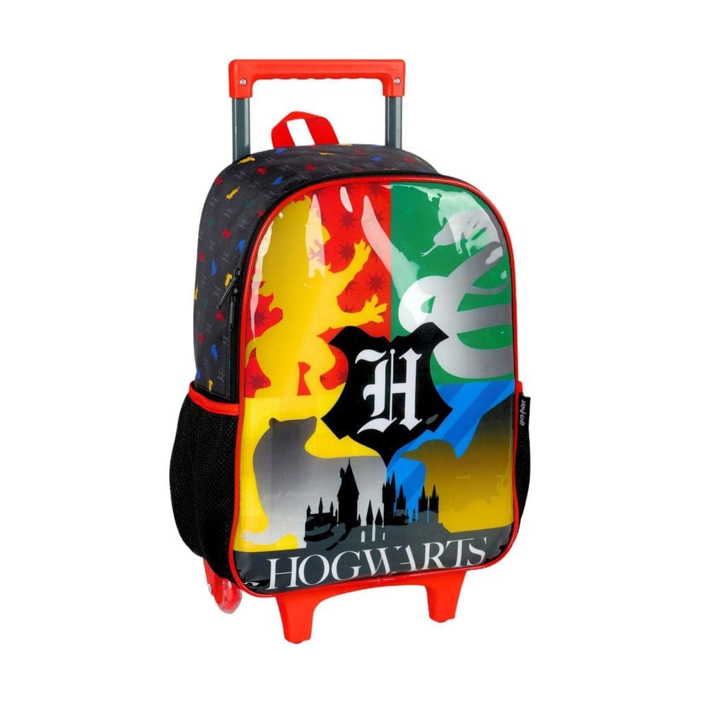 Mochila Escolar De Rodas Harry Potter Oficial - Preto
