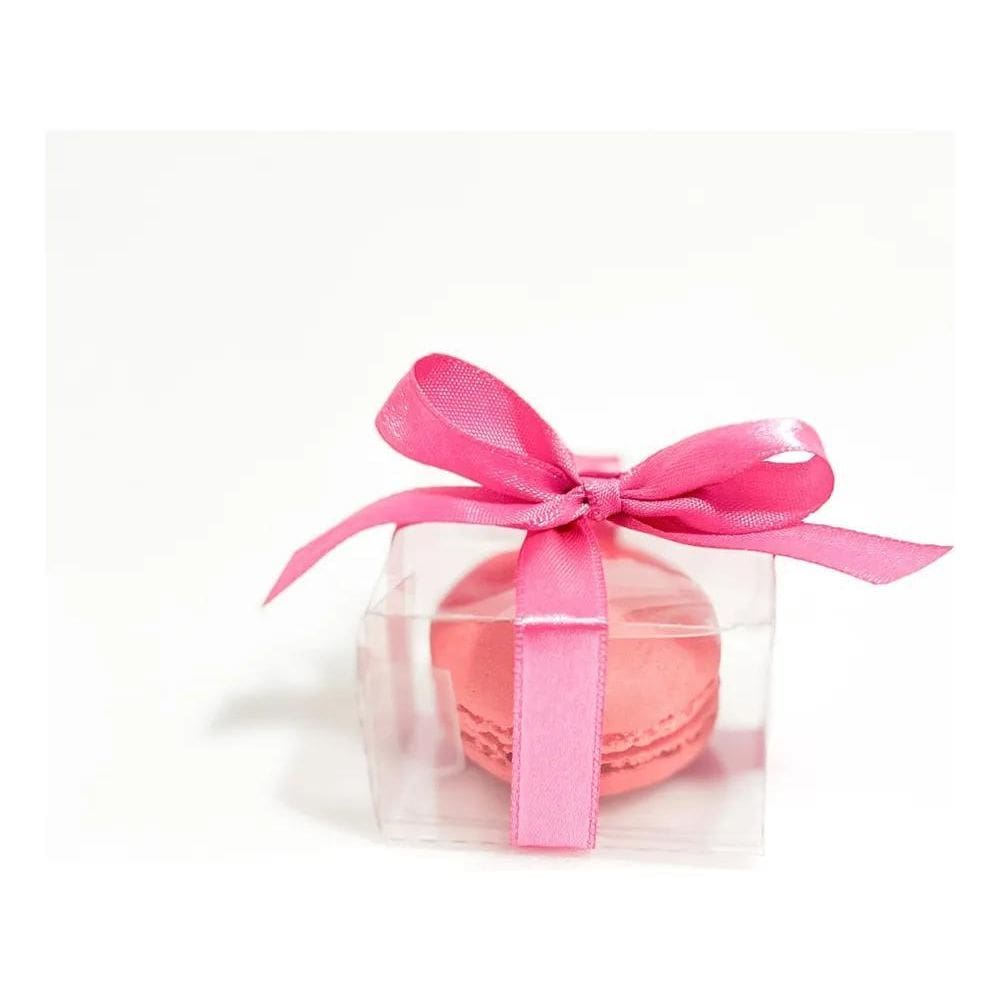 2X 50 Caixas De Acetato Para 1 Macaron - Medidas -5X5X3,5Cm