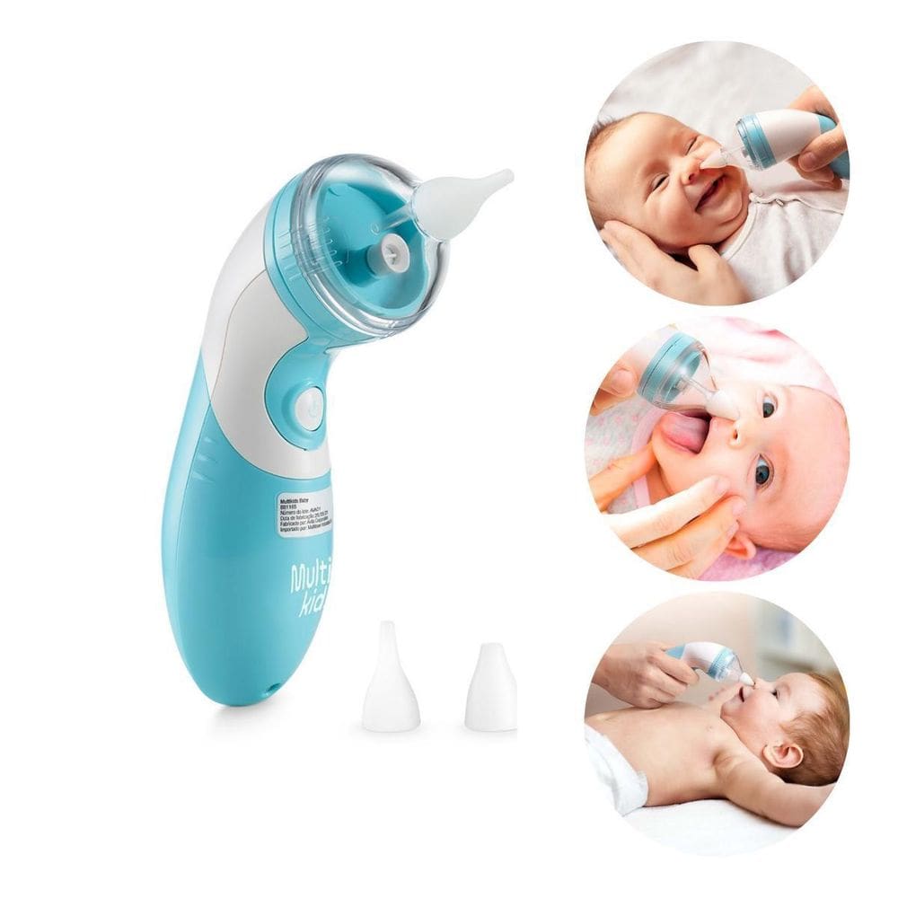Aspirador Nasal Elétrico Azul Perfect Baby Multikids Baby - BB1165