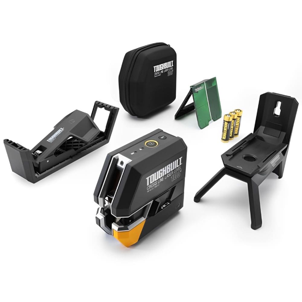 Nível de Laser Linha Cruzada Autonivelante Verde de 100 Pés - TB-H2-LL-100-L2 - TOUGHBUILT