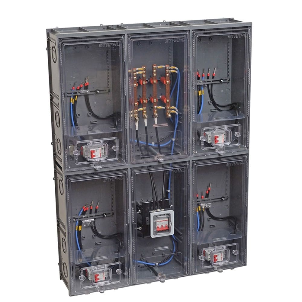 Caixa Montada para 4 Medidores Padrão - 3091/MB4 - STRAHL