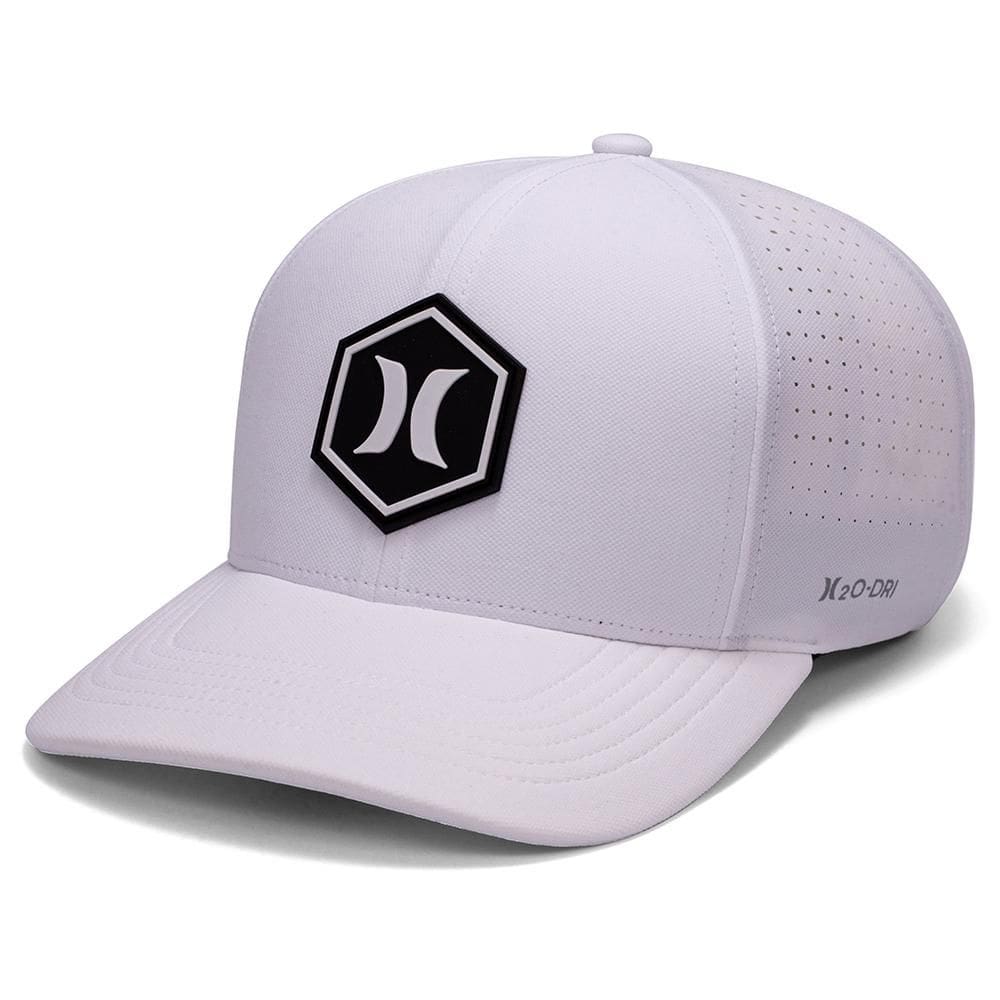 Boné Hurley Aba Curva Hexa Juvenil SM26 Branco