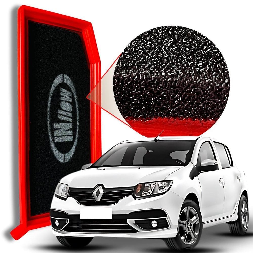 Filtro Ar Esportivo Inflow Renault Sandero 1.0 2017 A 2022