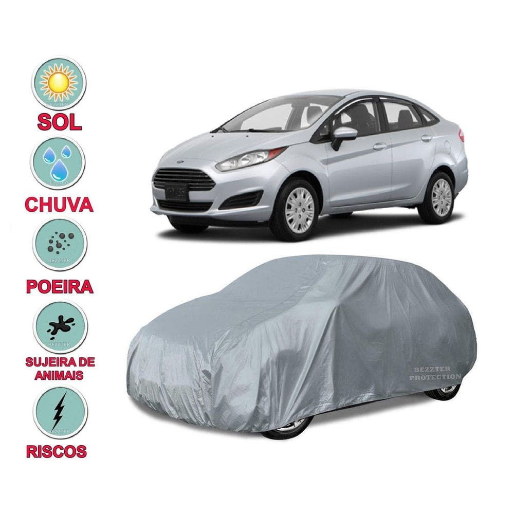 Capa Cobrir Carro Fiesta Sedan Impermeável Proteção Bezzter