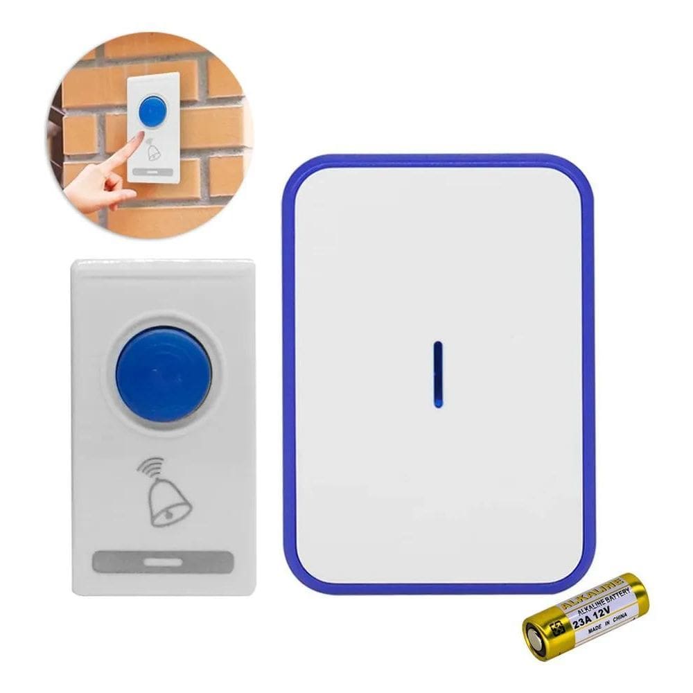 2X Campainha Externa Sem Fio Wiriless Residencial Inteligent