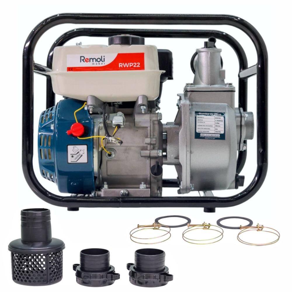 Motobomba Gasolina 5,5HP Autoescorvante 2”x2” Remoli RSP22 Vazão máx 35 m³/h
