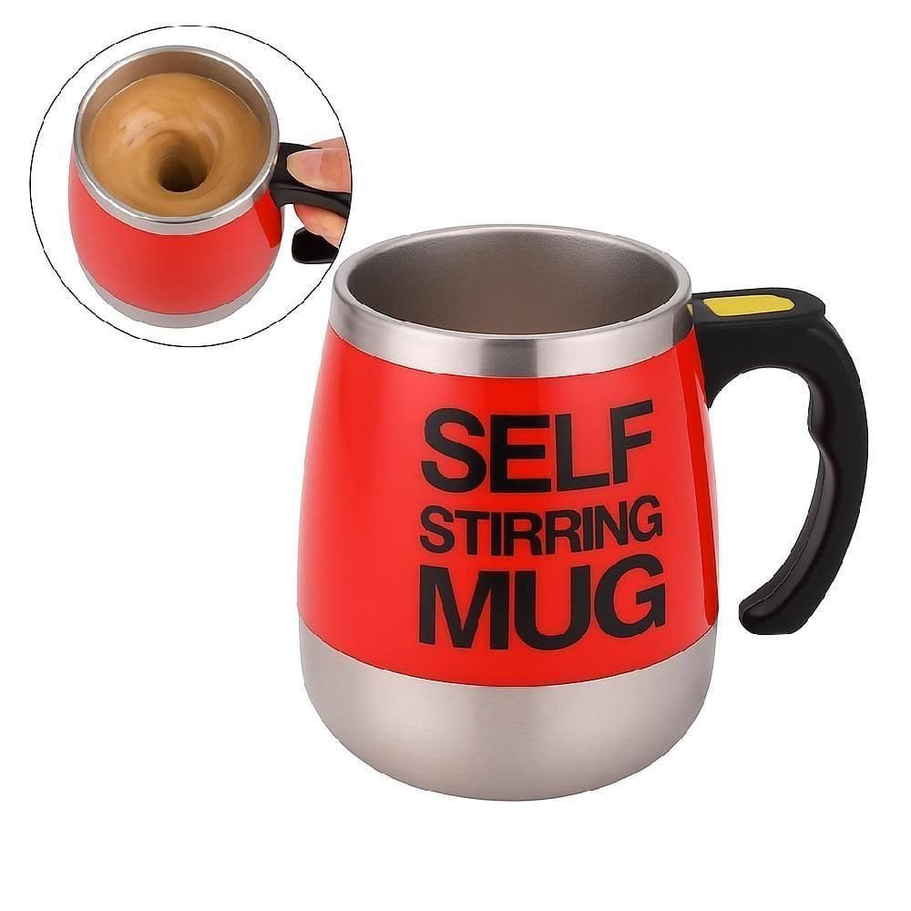 Caneca Mixer Elétrica 400ml Portátil para Shake Vermelha