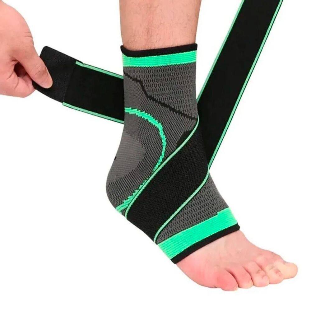 Tornozeleira Ajustável Elástica Perfeita Para Treino Fitness
