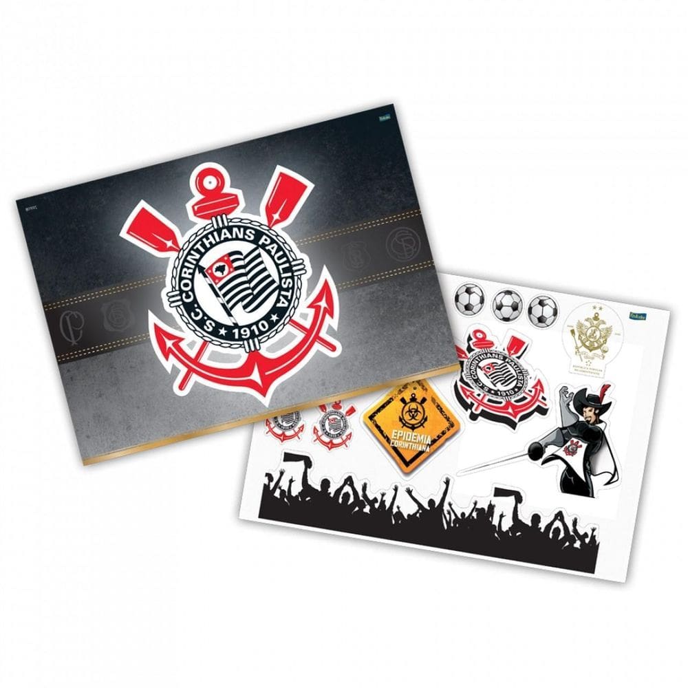 Kit Decorativo Painéis Do Corinthians Decoração De Festa