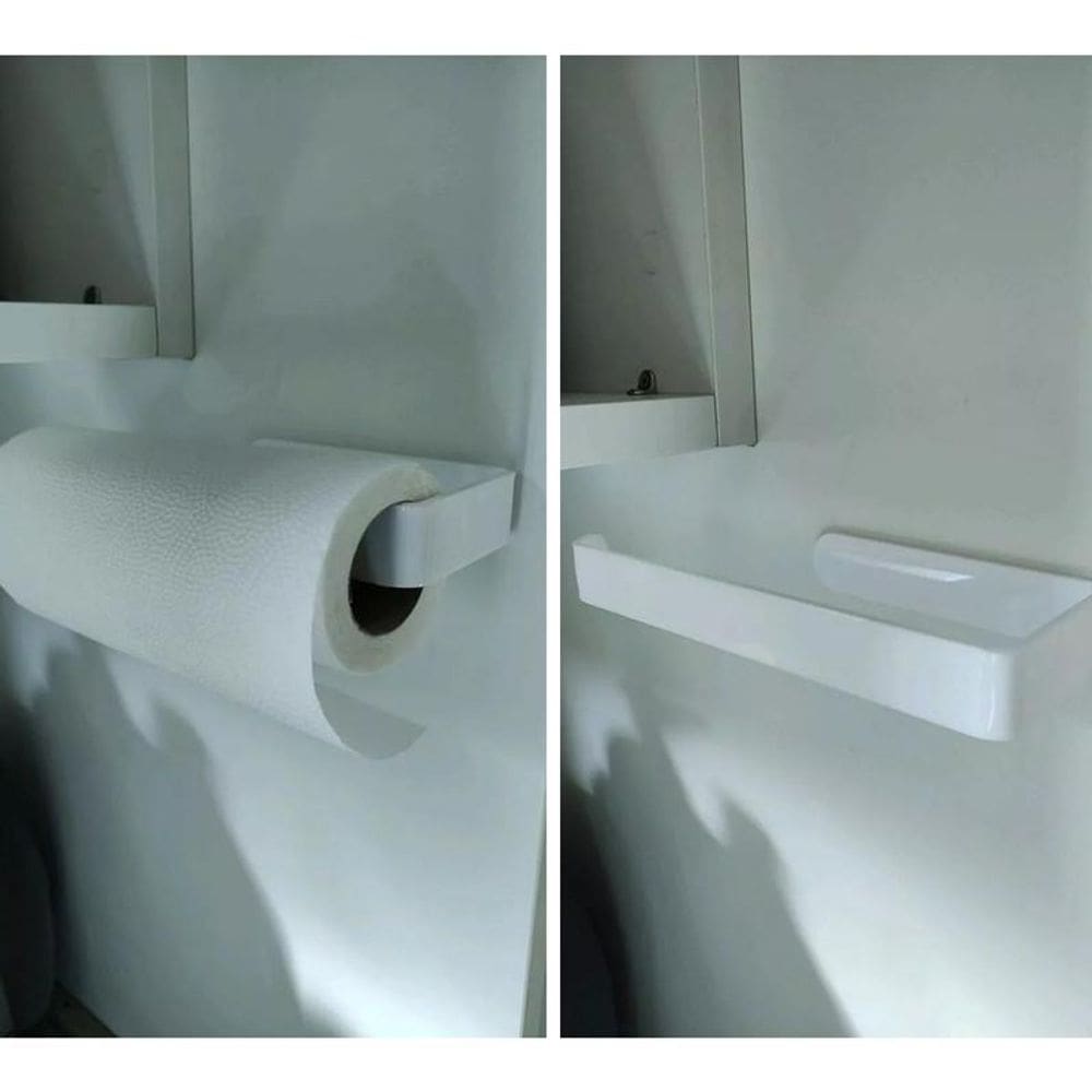 Suporte Papel Toalha De Parede Multiuso Cozinha Com Adesivo