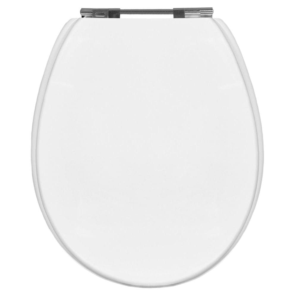 Assento Sanitário Ravena/targa/izy/studio com Fechamento Comum em Mdf Laqueado Cor Gelo Sensi Dacqua