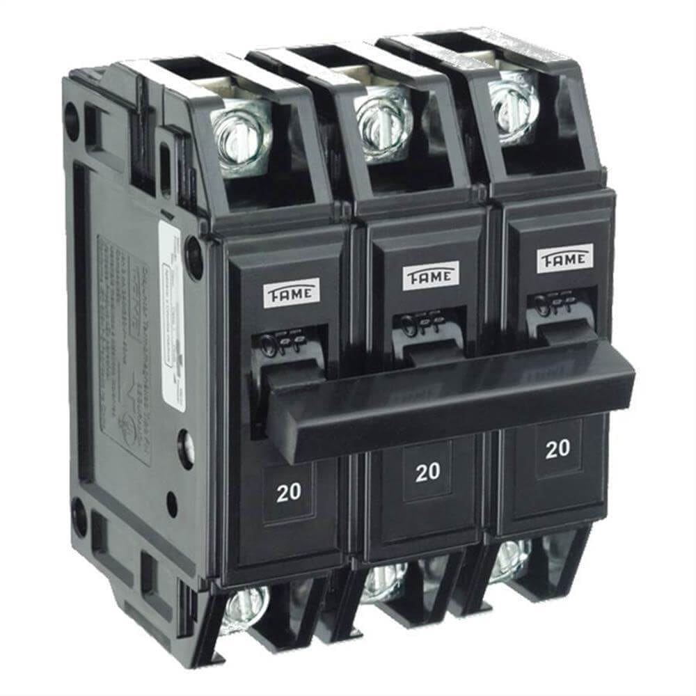 Disjuntor NEMA Tripolar FN 3P de 20 Ampères - 5174 - FAME