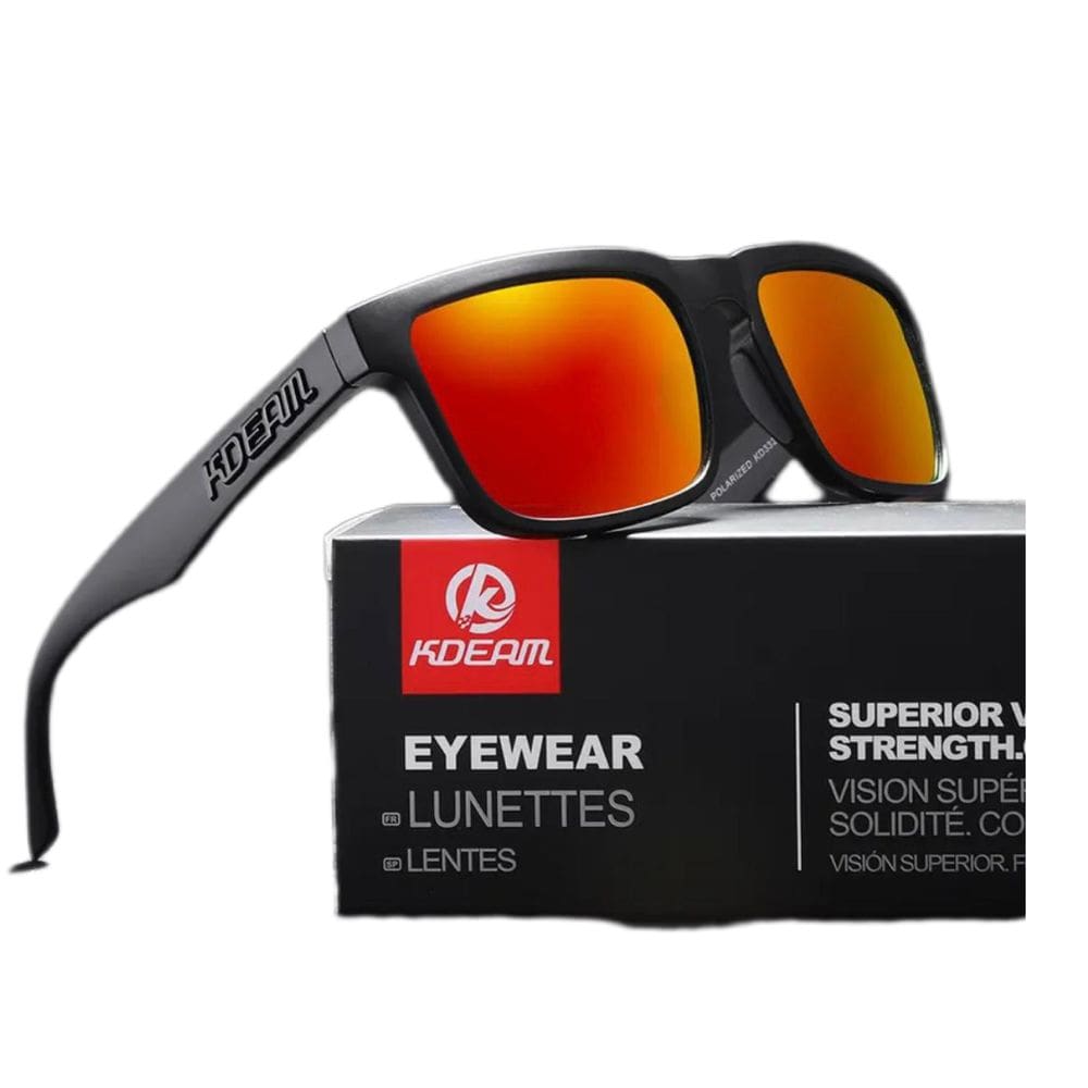 Óculos De Sol Esportivo Polarizado Kdeam C1-R Mirrored Red